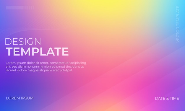 Arrière-plan avec un gradient bleu jaune-rose vibrant