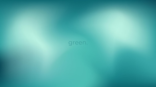 Vecteur arrière-plan de gradient flou abstrait en couleurs vert émeraude