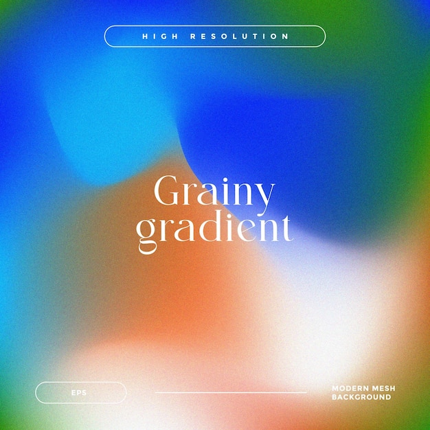 Arrière-plan à gradient granuleux coloré vectoriel libre