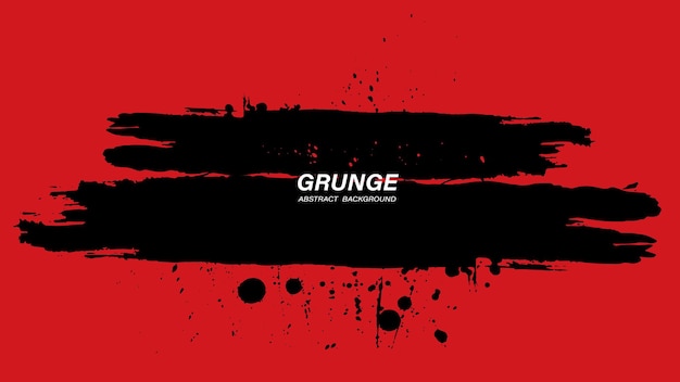 Arrière-plan grunge abstrait noir et rouge