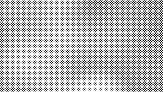 Vecteur arrière-plan grunge à demi-ton avec des points motif d'art pop noir et blanc dans le style comique texture de points monochrome illustration vectorielle