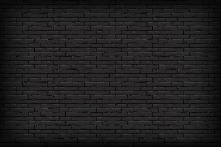 Vecteur arrière-plan horizontal de mur de briques sombres
