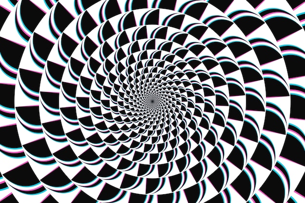 Arrière-plan d'illusion optique à conception plate