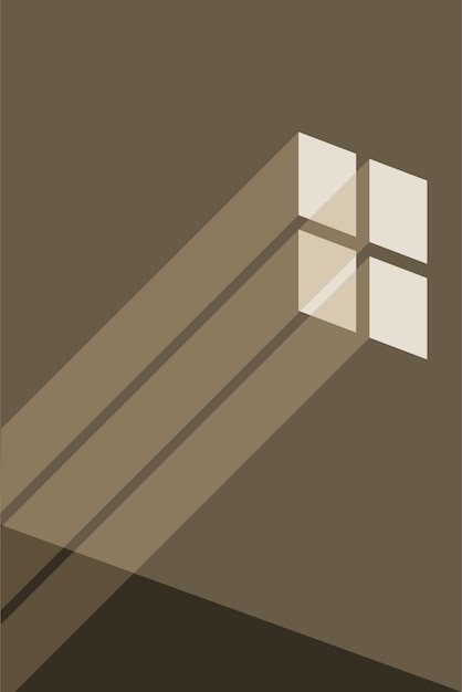 Arrière-plan De L'illustration De La Fenêtre De La Maison Minimaliste Moderne