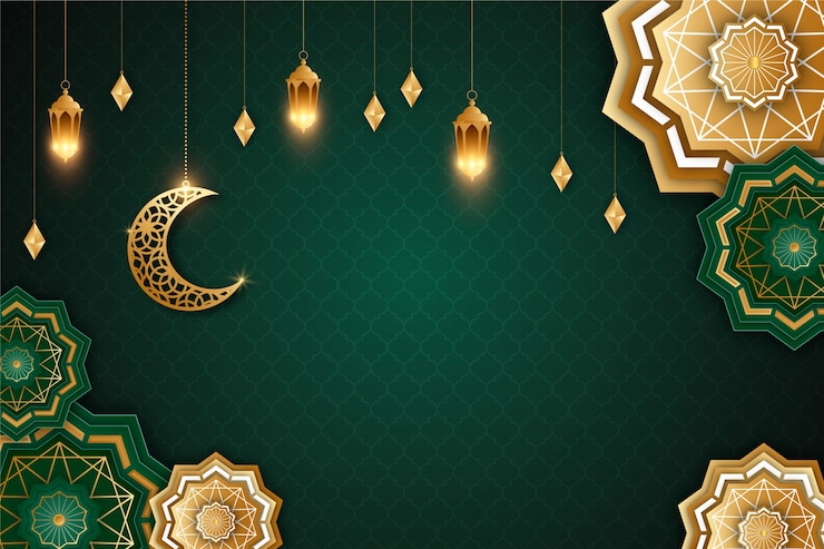 Vecteur arrière-plan islamique en gradient