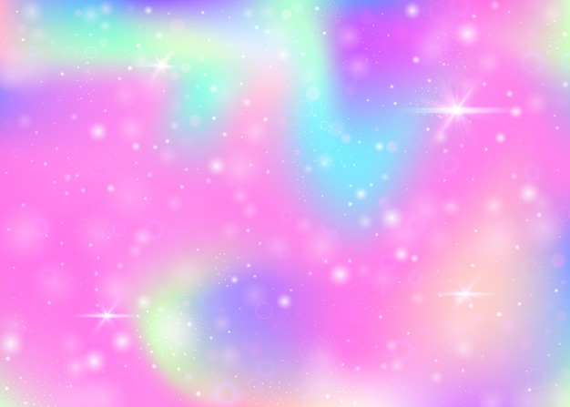 Arrière-plan de licorne avec une maille arc-en-ciel