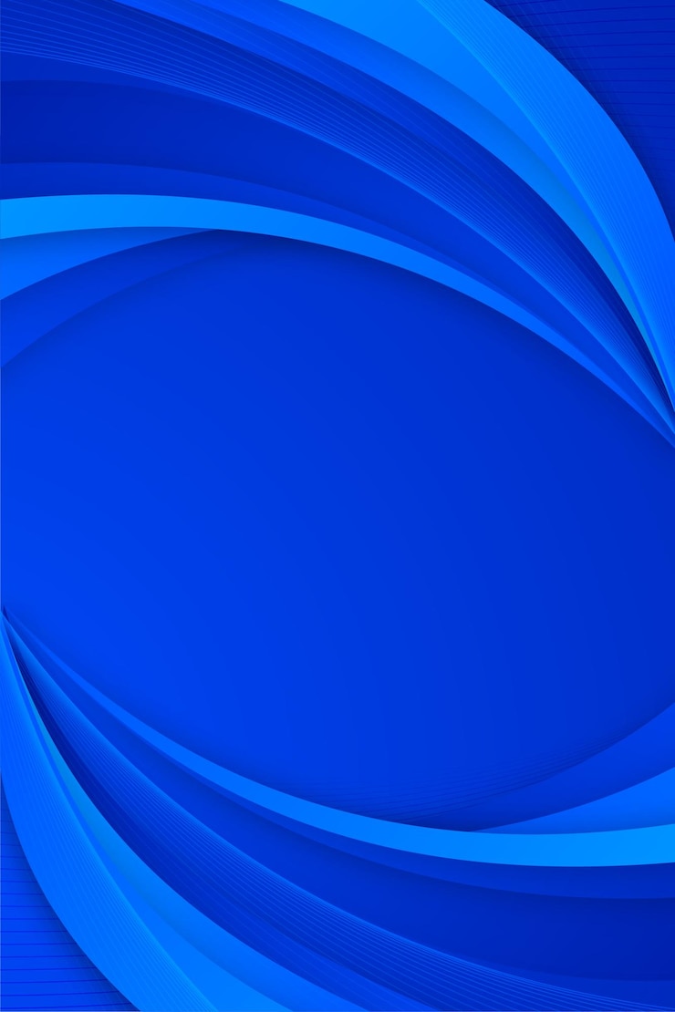 Vecteur arrière-plan de lignes bleues lisses en gradient