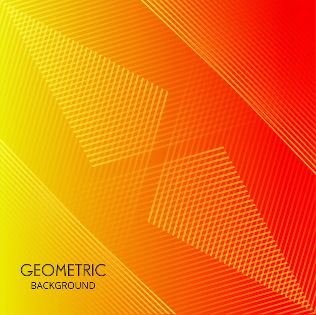 Arrière-plan de lignes géométriques colorées abstraites