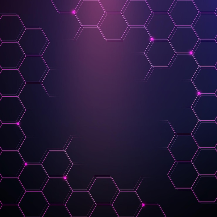 Vecteur arrière-plan des lignes hexagonales