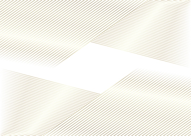 Arrière-plan luxueux en or abstrait avec des lignes diagonales