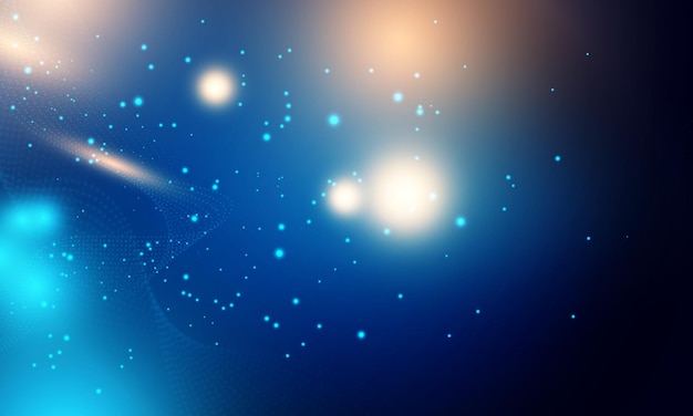 Arrière-plan moderne abstrait de la technologie des particules
