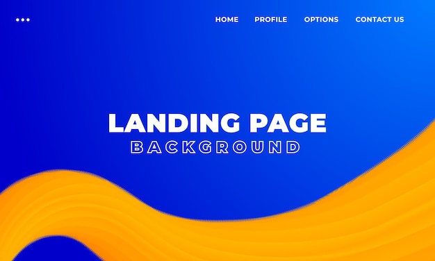 Arrière-plan moderne de la page de destination