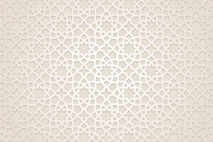 Vecteur arrière-plan à motif géométrique en mosaïque arabe