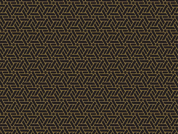 Arrière-plan à motif d'or géométrique