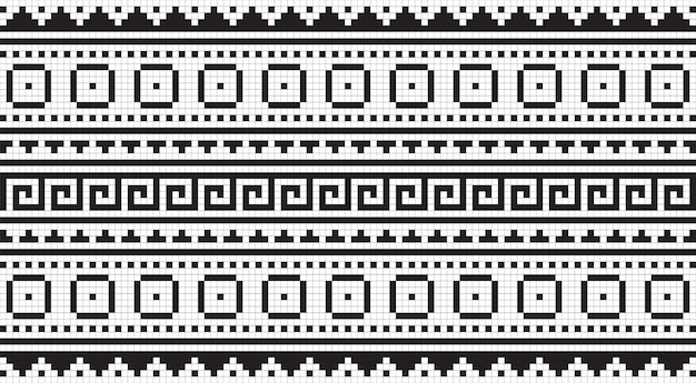 Arrière-plan à motif d'ornement à couture croisée vectorielle