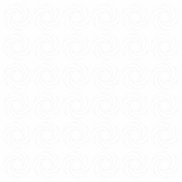 Vecteur arrière-plan à motif spirale sans couture de couleur blanche abstraite