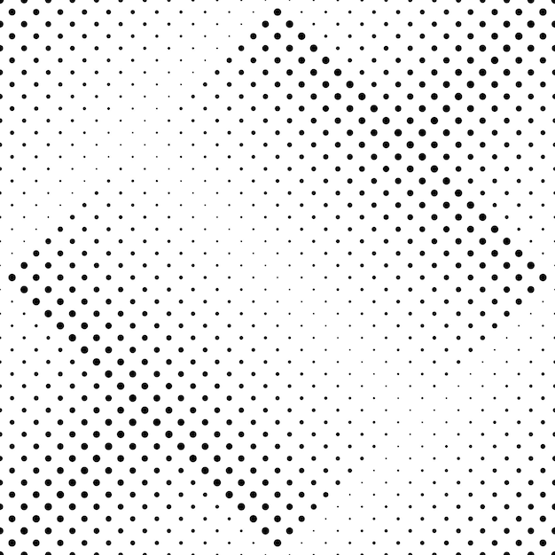 Arrière-plan à motifs de points noirs et blancs abstraits