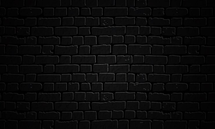 Vecteur arrière-plan de mur de brique sombre abstrait
