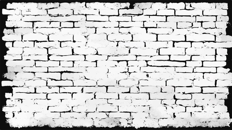 Vecteur arrière-plan de mur en briques texture de recouvrement de mur en brique de détresse arrière-plans grunge art mural en brique