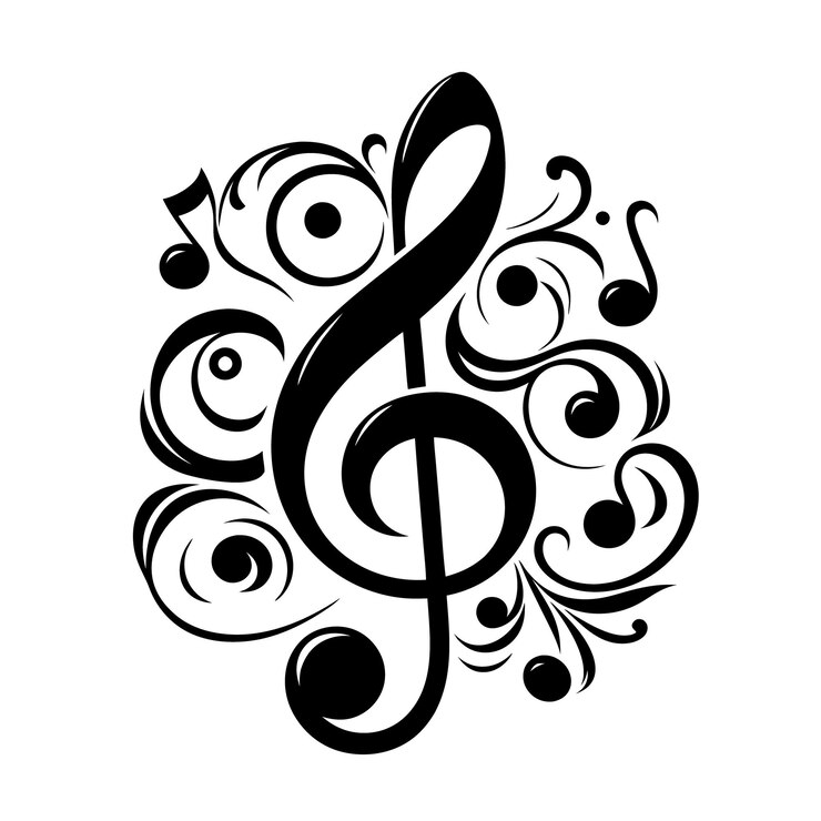 Vecteur arrière-plan de musique abstraite avec conception vectorielle musicale