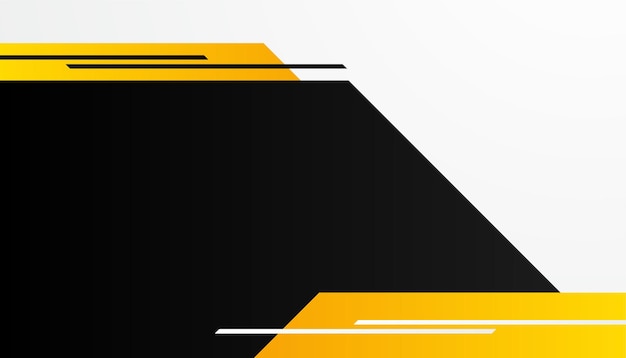 Arrière-plan noir et jaune orange abstrait moderne Vector design graphique abstrait modèle de bannière présentation modèle web d'arrière-plan