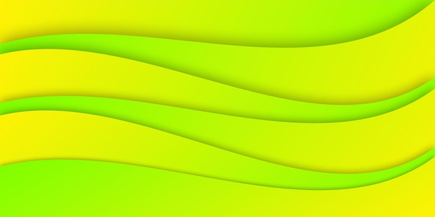 Vecteur arrière-plan d'onde jaune
