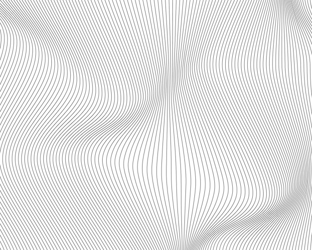 Arrière-plan d'onde noir et blanc abstrait