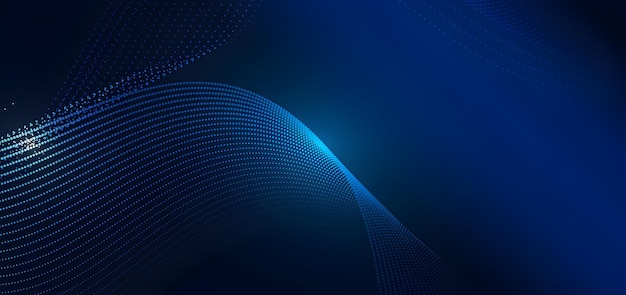 Arrière-plan à ondes bleues abstraite