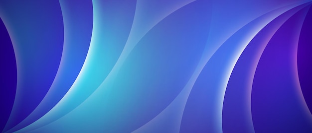 Arrière-plan d'ondes bleues lumineuses abstraites