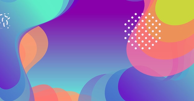 Arrière-plan d'ondes liquides abstraites avec un arrière-plan coloré