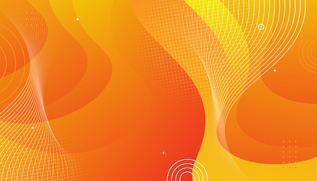 Arrière-plan à ondes orange élégant pour vos présentations et votre publicité