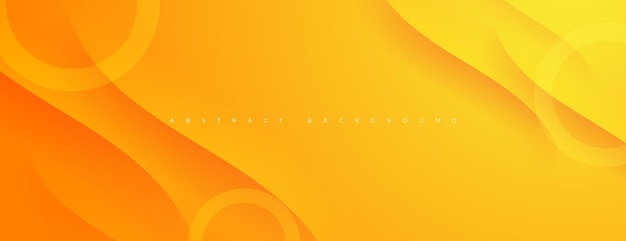 Arrière-plan orange avec des cercles idéal pour les bannières, les affiches, les présentations, les couvertures des sites Web, les brochures.