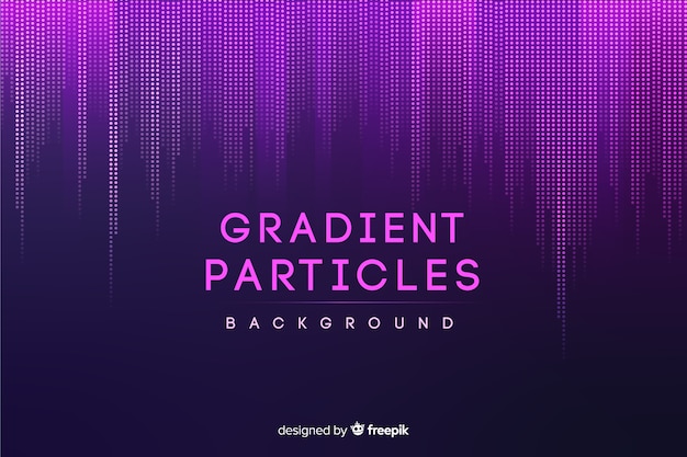 Arrière-plan des particules en gradient