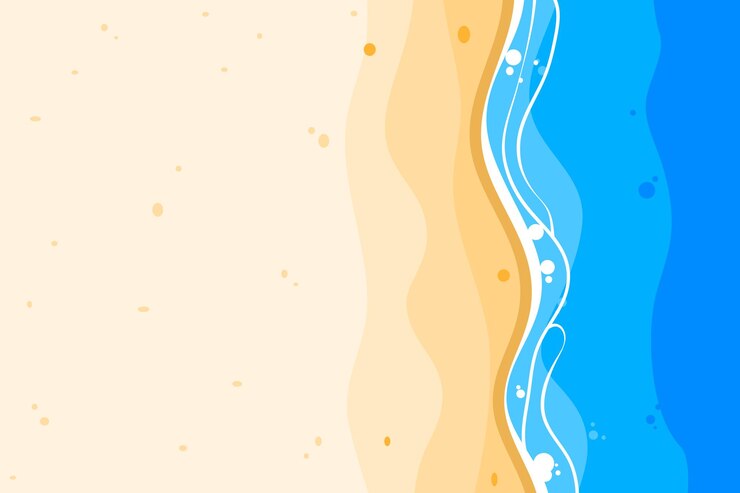 Vecteur arrière-plan de la plage d'été