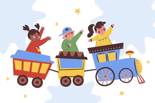 Arrière-plan plat du dia del nino