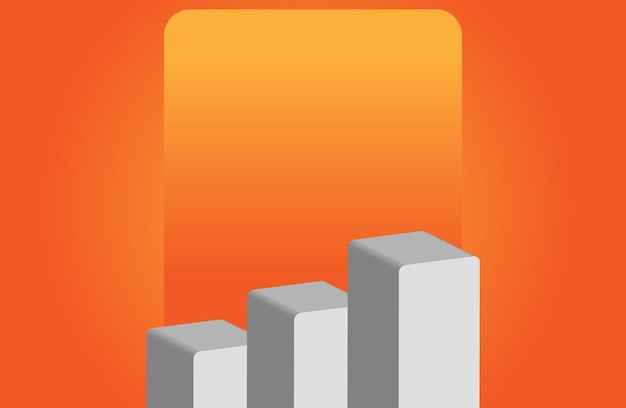 Arrière-plan Radial Orange Avec Surface Pour Le Produit De Commerce électronique