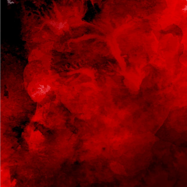 Arrière-plan rouge de l'aquarelle royale de la Saint-Valentin