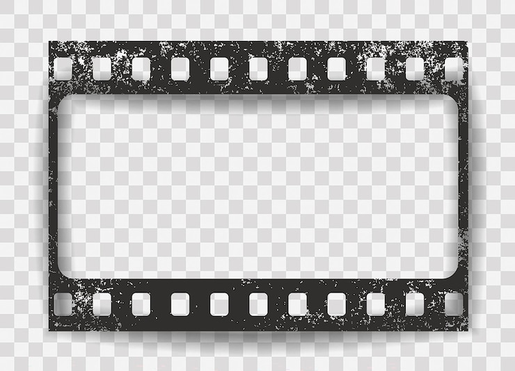 Vecteur arrière-plan sans couture de bande de film dans un style plat