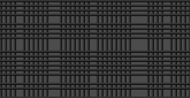 Arrière-plan Sombre Panoramique Industriel, De Nombreuses Lignes Droites - Illustration Vectorielle