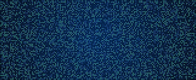 Arrière-plan de la technologie numérique Données numériques arrière-plan de pixel à motif bleu carré