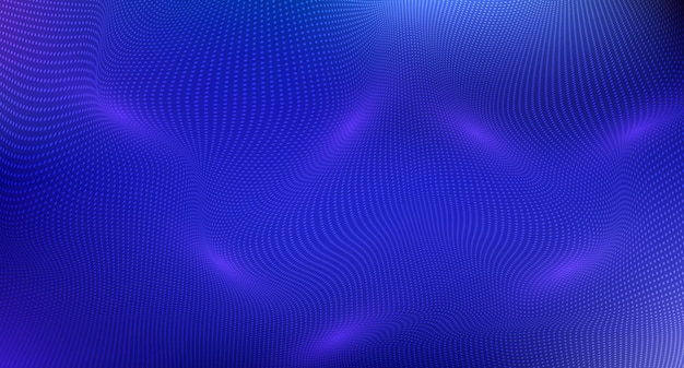 arrière-plan de la technologie des points abstraits bleus