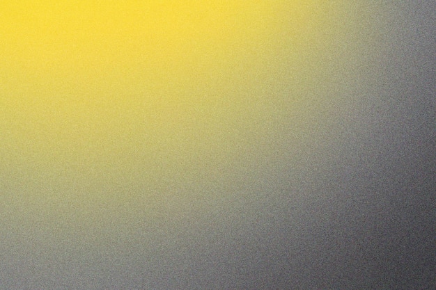 Arrière-plan de texture granuleuse de gradient jaune et gris pour des conceptions minimalistes