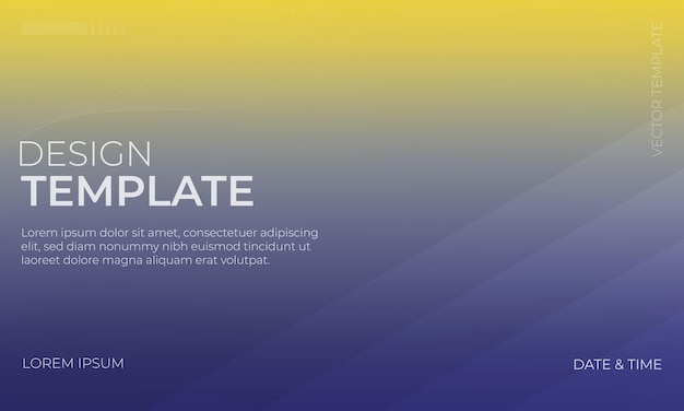 Arrière-plan de texture granuleuse à gradient vectoriel coloré en tons jaune et indigo