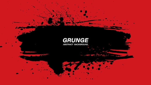 Arrière-plan de texture grunge abstraite noire et rouge