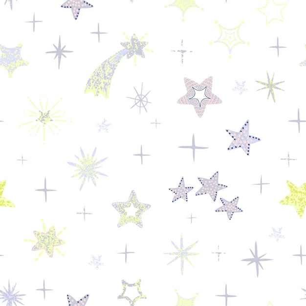 Arrière-plan Transparent Coloré Moderne Avec Forme D'étoile Pour Les Remplissages De Motifs D'impression Textile
