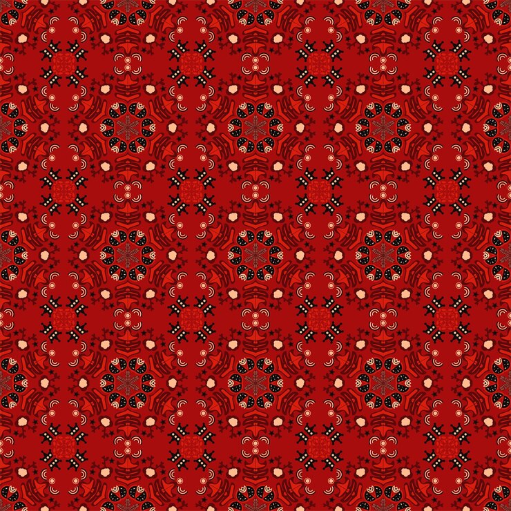 Arrière Plan Transparent Jardin Rétro Nature Aborigène Damas Floral Motif Traditionnel Art