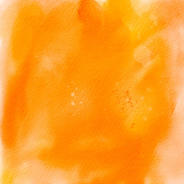 Arrière-plan Vectoriel Abstrait Peint à La Main à L'aquarelle Orange.