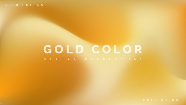 Arrière-plan vectoriel de couleur d'onde dorée abstraite