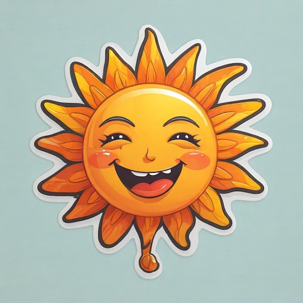 Vecteur arrière-plan vectoriel de dessins animés du soleil
