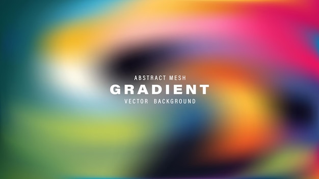 Arrière-plan vectoriel à gradient de maille abstraite Conception colorée Texture vivante